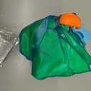 Floaties Swim Vest for Child, Portable Inflatable Pool Floats Swimming Ring with Adjustable Safety Buckle, Safety Swim Arm Bands with Double Surround Air Bag, Durable Float Tube for Kids (S(for weight:33-50lbs), Green)