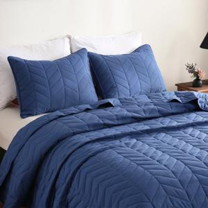 Blue Queen Blanket  Leaf Texture Pattern Lightweight Beds