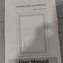 ISKM 20'' x 28'' LED Mirror for Bathroom Lighted Vanity Mirror for Wall Front Lights + Backlit LED Bathroom Mirror Anti-Fog Tempered Glass ETL Listed