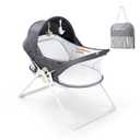Beberoad Love Baby Travel Bassinet Portable Bassinet for Infants, Gray