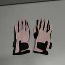ChinFun Women's Horse Riding Gloves Stretchable Equestrian Gloves Breathable Horseback Lady Youth Girls Outdoor Cycling (X-Large, Light Pink)