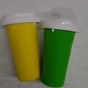 Kool Aid 2 Pack Squeezy Slush Cup 10o, (Green & Yellow