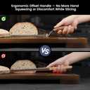 SYOKAMI 2026 Upgrade Bread Knife for Homemade Bread, World's 1st Real Bow-Design Sourdough Bread Slicer, Razor-Sharp Cutter for Crusty Sourdough & Baguette, 4 Thickness Scale Marks, Gift for Mom