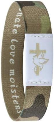 6 x Bible Verse Bracelets with NFC, Christian Wearable Daily Bible Verse Bracelet Daily Devotional Bracelet Scripture Bracelets Religious HalloweenChristmas Gifts for Men Women Teens (Brown)