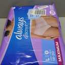 Always Discreet Adult Diapers for Women, Incontinence Underwear, Postpartum Essentials, Disposable Briefs, Max Absorbency, Bladder Leak Protection, Large, 76ct