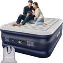 nalone Air Mattress Full with Built in Pump, 18'' Luxury Self Inflatable Mattress, 2025 Upgraded Fast Blow Up Mattress with Carry Bag, Portable Air Bed for Home, Travel & Camping, 650lbs Max (Blue)