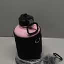 Water Bottle Insulated 64 oz with Straw & 3 Lids, Coolflask Half Gallon Water Jug Large Metal Stainless Steel Wide Mouth, Non-BPA Keep Cold 48H Hot 24H, Bubblegum Princess