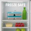 2-Compartment Stainless Steel Snack Container with Leakproof Lid | Reusable Grab-and-Go Food Storage Box | Portable Bento Organizer for Travel, Camping, Lunch Prep, Dishwasher Safe (SET A, 4 Pack)