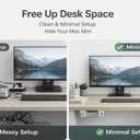 All-in-One Under Desk Mount for Mac mini M4 - VESA Monitor Bracket Compatible, Suitable for IKEA Pegboard, Wall Mount - Mac mini Accessories, Mac M4 Pro Versatile Stand (White)