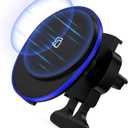 Car Mount Charger 15W Magnetic Car Wireless Charger for Samsung Galaxy S25 Ultra S25 Edge S25 Plus S24 FE Z Fold 6 Flip 6 S23 S22, Air Vent Phone Holder Wireless Adapter for iPhone 16e 16 Pro Max 15
