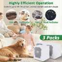 3 x WKZO 3 Pack Dust Vacuum Bags Fits iRobot,High Efficiency Dirt Disposal Bags for all Roomba Clean Base Models i1+,i3+, i4+, i5+, i7+, i8+, j5+, j7+, Combo j7+, j8+, j9+, Combo j9+,i & s & j Series