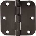 Amazon Basics Rounded 5/8 Radius Interior Door Hinges, 29 Pack, Oil Rubbed Bronze, 3.5" x 3.5"