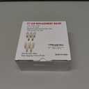 25 Pack C7 Led Blue Replacement Light Bulbs, Blue Christmas Outdoor String Lights Bulbs, Shatterproof Led Night Light Bulbs, E12 Candelabra Base, 0.6W Energy-Efficient LED Bulbs