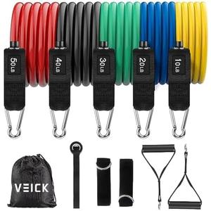 VEICK Resistance Bands, Exercise Bands, Workout Bands, Resistance Bands for Working Out with Handles for Men and Women, Exercising Bands for Fitness Weights Work Out at Home