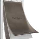PetSafe Extreme Weather Aluminum Dog Door for Exterior Doors - Most Energy Efficient Pet Door - 3 Flaps for Insulation - for Large Dogs