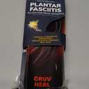 CRUVHEAL 220+ lbs Plantar Fasciitis High Arch Support Insoles Men Women - Orthotic Shoe Inserts - Boot Work Shoe Insole (M, Black) (M(Men 9-10.5/Women 10-11.5)