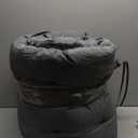 Porch Swing Cushion with Backrest,Waterproof Bench Cushion for Outdoor Furniture,2-3 Seater Replacement Thickened 5 in swing cushion,with Ties,Patio,Outdoor,Backyard and Garden (Black,60x40 in)