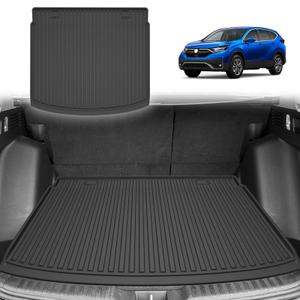 All Weather Cargo Liner Fit for 2020-2022 Honda CR-V(Not for Hybrid) | Custom Fit TPE Trunk Mat Accessories - All Weather Rubber Cargo Mat for Honda CRV (Upper Position) 1) for Honda CRV | 2017-2022 | Cargo Liner