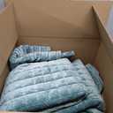 RECYCO Luxury Velvet Quilt Set Full Queen Size, Lightweight Velvet Comforter Set, Oversized Bedspread Coverlet Quilted Bedding Set, with 2 Matching Pillow Shams, for All Season, Aqua Green