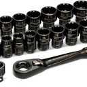 GEARWRENCH 25 Piece 3/8" Drive Pass Through Ratchet and Socket Set | GWX6PT25