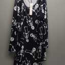 Aphratti Women's Long Sleeve Halloween Print Swing Short Dress Cute Costume Tunic Dresses for Parties, XXL