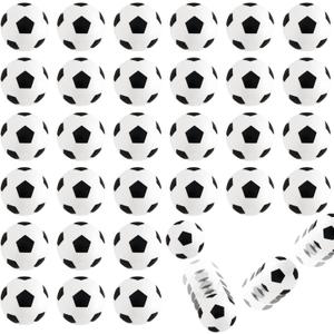 Xeehwb 30pcs Bouncy Balls,Soccer Bouncing Balls,High Bouncing Rubber Soccer Ball for Stress Relief,Multi-Item Party Favor Packs,Ball Games,Classroom Prizes,Stocking Stuffers(27mm)