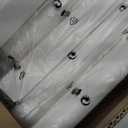 16 Inch Twin Bed Frame with Metal Gasket, White Single Bed Base