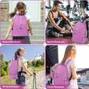 2 x Offstar Travel Backpack, Leisure Backpack, Simple Cute Backpack, Anime Theme Bag, Sports Backpack, Suitable for Lighter Days or Weekend Outings, Pink
