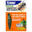 TERRO Liquid Ant Baits - T1813B - Outdoor Ready-to-Use Terro Ant Traps, Kills Household Ants, 12 Stakes