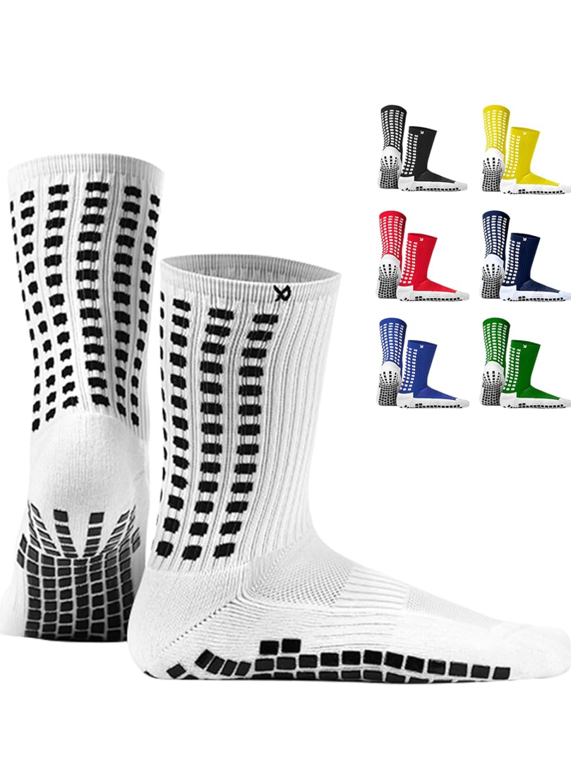 Lux Dual Grip Socks - Soccer Grip Socks for Men and Women. GripArray Performance & Comfort Small
