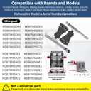 WPW10609578 WPW10609579 Dishwasher Rack Adjusters for Whirlpool Maytag | W10609579 W10609578 Dishwasher Upper Rack Adjuster for MDB7959SHK0 MDB7959SHZ1 MDB7959SHZ0 MDB7979SHZ1 Right Left Side Parts