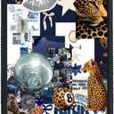 Cute Trendy Coquette Leopard Collage Pattern Aesthetic Phone Case for iPhone 15 Case Durable Shockproof Phone Cover for Teen Girls Women Kids Girls - 6.1Inch