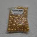 180PCS Gold Beads for Centerpieces Vases, No Hole Polished Pearl Makeup Beads Mixed 8/14/20mm Sizes, Pearl Vase Fillers Table Scatters for Party Wedding Decor 