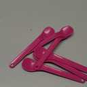 TalkTools Smooth Magenta Spoons | Silicone Self-Feeding Utensils Set for Kid and Toddler | Encourages Lip Closure | Oral Awareness | Normalize Food Texture Acceptance (Smooth, 6 Pack)