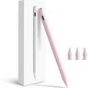 Pencil for Apple iPad A16 10th Generation, Fast Charge Stylus Pen for 2025-2018 iPad A16/11-6th Gen, Air 11"/13" M3/M2/5th-3rd, Pro 13"/11"/M4/12.9", Mini A17 Pro/6/5th Palm Rejection Tilt Sensitivity (Pink)