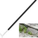 Hanaoyo 49.2 Long Handle Crack Weeder, 3 Adjustable Length Crevice Weeding Tool Manual Weeder Puller for Sidewalk, Paver, Wall Gaps, Lawn Yard Gardening Tool (Silver)