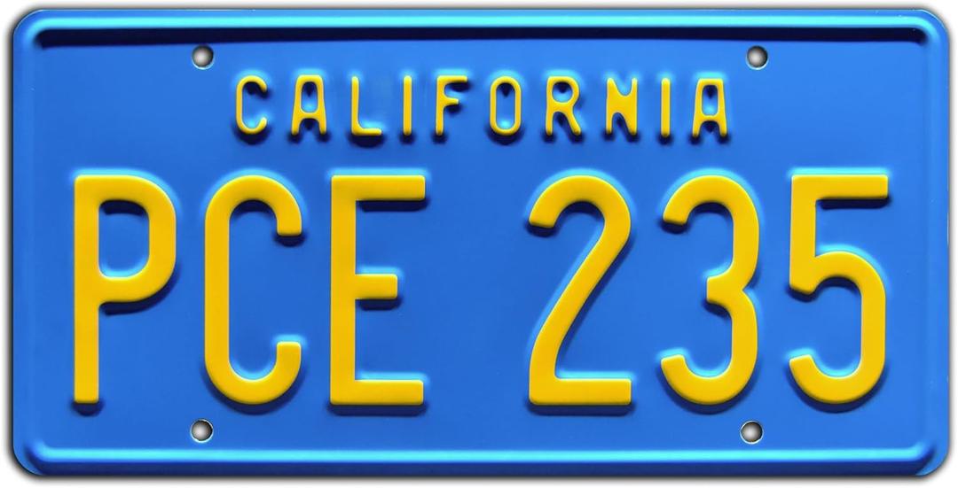 Billy's Camaro | PCE 235 | Metal Stamped License Plate