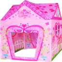 POCO DIVO Castle Play Tent Kids Pretend Playhouse (Floral)