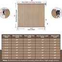 Outdoor Roller Shade 5' W x 6' L Cordless Patio Shades Roll Up Outdoors Blinds with UV Protection, Exterior Roller Shades Cloth for Porch Pergola, Walnut