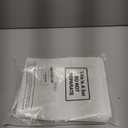 Hicarer 100 Pcs Disposable Adult Bibs with Crumb Catcher for Elderly Eating Plastic Bibs Single Use Dining Clothing Protectors