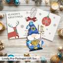 Hanukkah Ornaments 2025, Unique Spiritual Gifts for Men, Jewish Gifts for Women, Friends, Neighbors, Mom, Dad, Adorable Wooden Gnome Ornament for Jewish Christmas Decorations