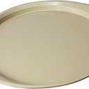 Pizza Pan - 14 Inch Nonstick Pizza Pan for Oven with Widen Handles for Cooking, Baking, and Grilling - Durable, Even Heating, Long-Lasting Kitchen Cookware (1, Golden)