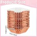 Layhit 600 Pcs Square Mini Foil Cupcake Liners Disposable Brownie Square Baking Cups Foil Muffin Liners Cupcake Papers Party Supplies for Weddings Birthdays Baby Showers (Bright Color)