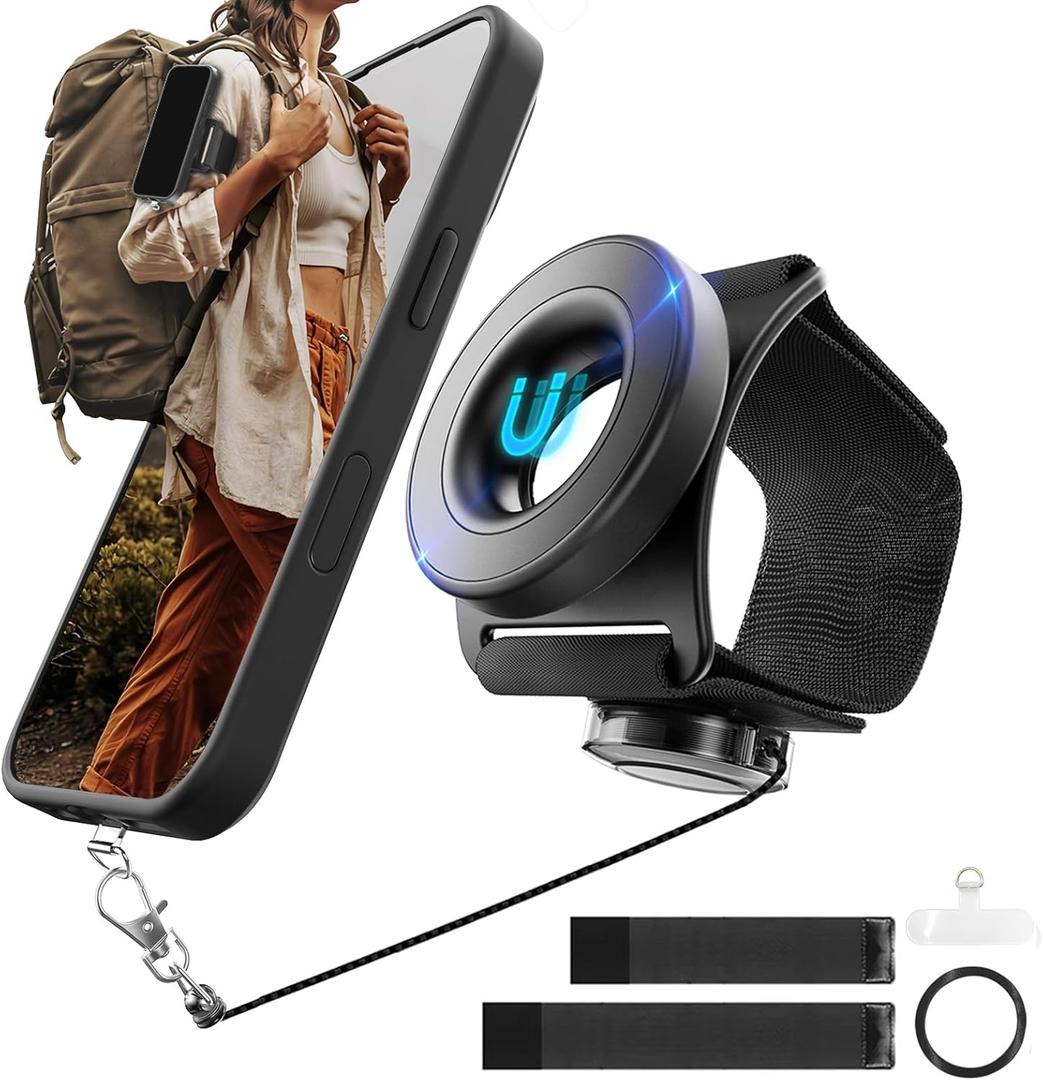 Running Phone Holder for iPhone,Upgraded N52 Magnetic&Telescopic Anti Drop Rope 360  rotatable,Armband,Wristband,Cell Phone Holder, for All Call Phone,iPhone/Sumsung/Android