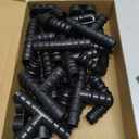 Maitys 32 Pcs Drip Irrigation Fittings Kit for Tubing 8 Tees 8 Elbows 8 Couplings and 8 End Cap Plugs, Irrigation Barbed Connectors for Drip Sprinkler Systems Flower Pot Garden Lawn(3/4 Inch)