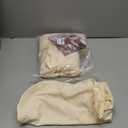 Genina Waterproof Seat Covers for Dining Room Chairs Covers Dining Chair Cover Kitchen Chair Covers (Beige, 6 Pcs)