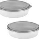 GoodCook EveryWare Extra Large 12 inch Round Container 4 pack, BPA Free