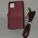 Wallet Case Compatible with iPhone 11 RFID Blocking 7-Card Holder Soft PU Leather Magnetic Snap Shoulder Strap Zipper Pocket Phone Case Fit for iPhone 11 for Women 6.1"