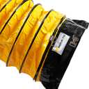 MOUNTO 25FT PVC Flexible Duct Hosing for Exhaust Fan (12inch w/o bag)
