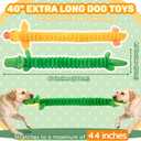 LECHONG 2-Pack 40 Extra-Long Squeaky Dog Toys for Large Dogs, Soft Chew Plush Stuffed Animal Dogs Toy, Interactive Tug-of-War Dog Toys for All Dogs to Keep Them Busy